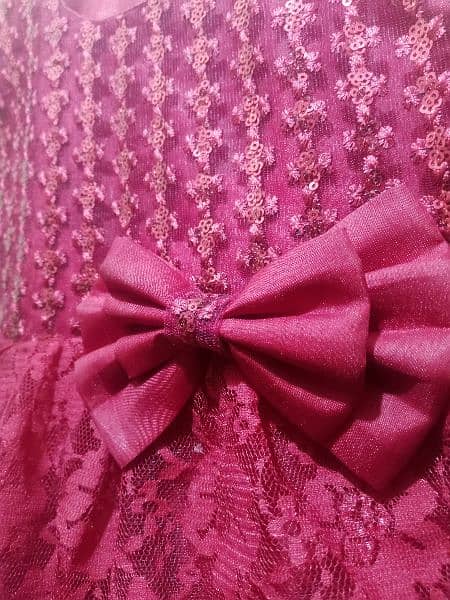 maroon Party frock for girls 1