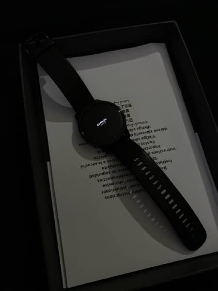 Venu 2 black Stainless Steel Bezel with Granite black  Silicone Band 1