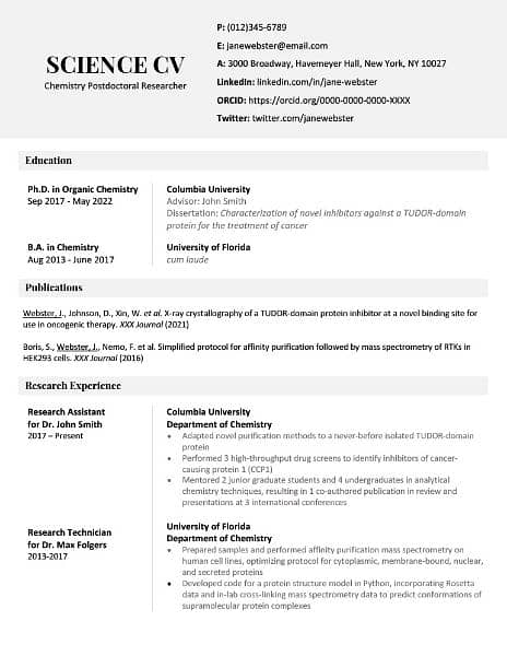 CV and Resume writing RS 200 16