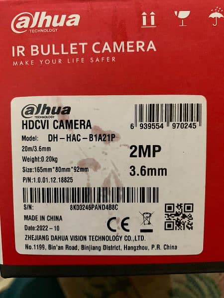 Dahua 4Ch dvr 5MP with 2Cameras 2