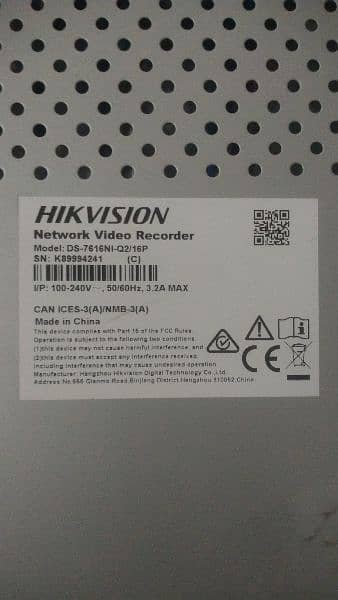 Hikvision 16CH NVR 8MP new with 6Month waranty 2