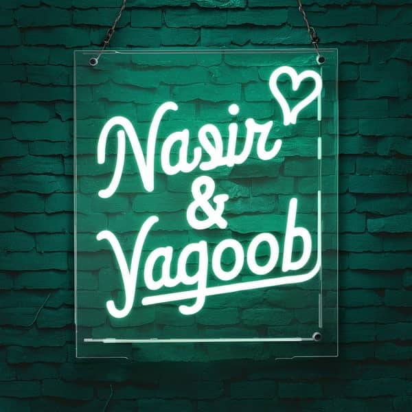 Customized Neon sign board with our fastest & free delivery in Lahore 1