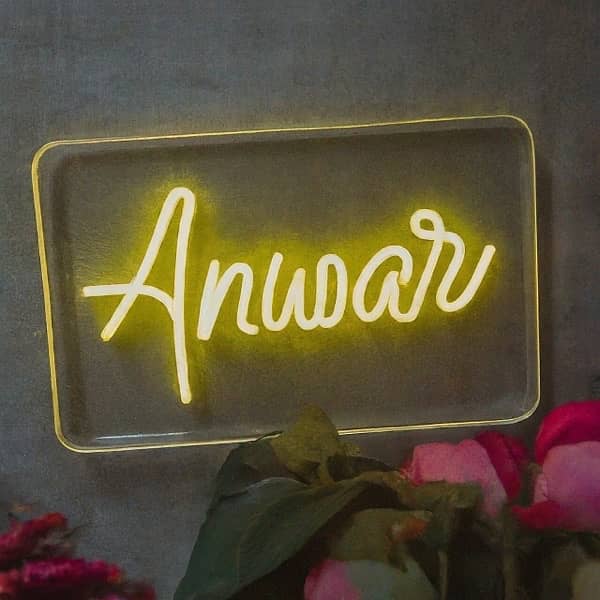Customized Neon sign board with our fastest & free delivery in Lahore 3
