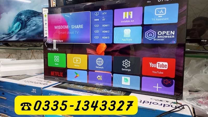GRAND SALE LED TV 43 INCH SAMSUNG SMART 4k UHD ANDROID BOX PACK 1