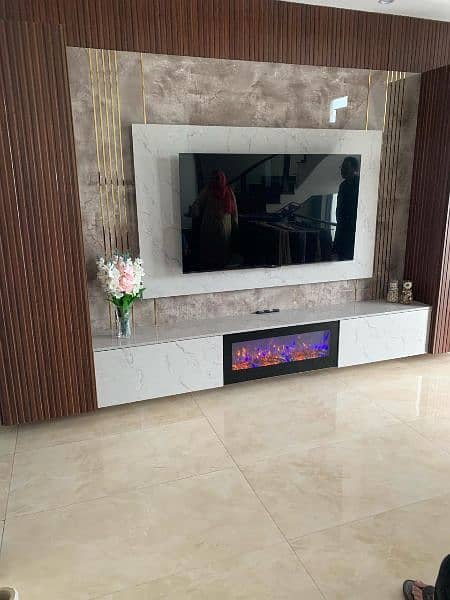 Electric 3d and gas fireplace 1