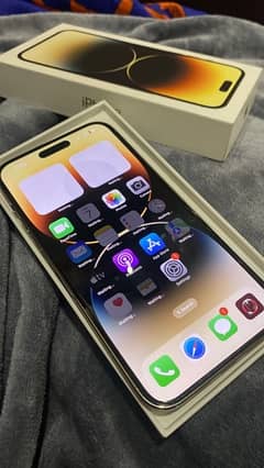 iphone 14 pro max gold 10/10 pta approved