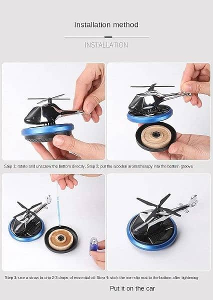 Car Solar Aroma Helicopter 6