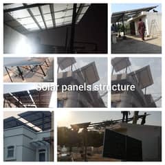 Elevated solar panels structure Customized Guarder Work 12Rs watt 0