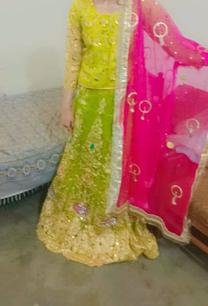 kashee style mehndi bridal and party wear lehnga 2