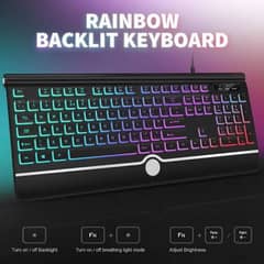 JELLYCOMB WIRED BACKLIT USB KEYBOARD 0