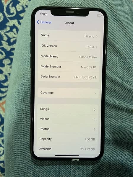 Apple iPhone 11 Pro 256 gb Midnight Green pta approved for sale. 2