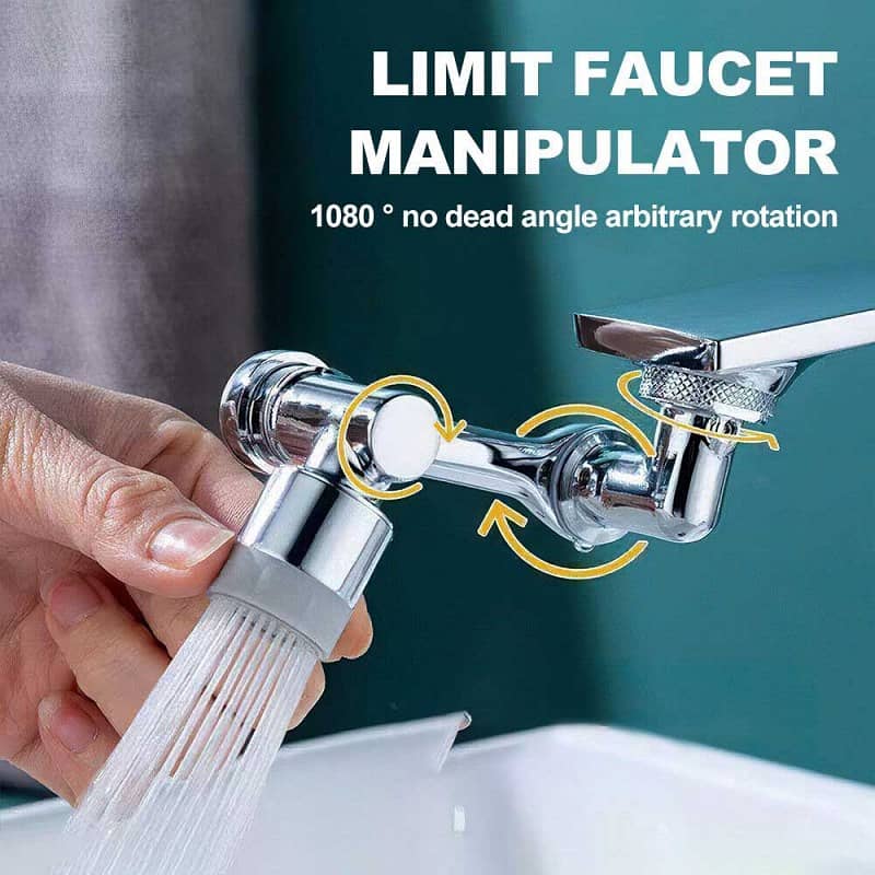 Universal 1080 Degree Swivel Extension Robotic Arm Faucet | Arm Tap 0