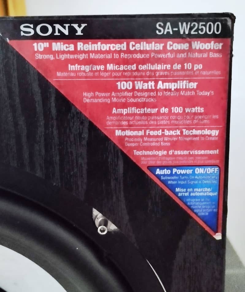 Sony sub-woofeer 10" 3