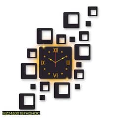Square Design Wall Clock, Cash on Delivery Free