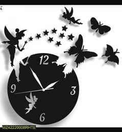 Wooden Wall clock butterfly, Cash on delivery Free
