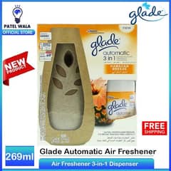 Glade Automatic Air Freshener 3-in-1 Dispenser Spray Cashmere Woods