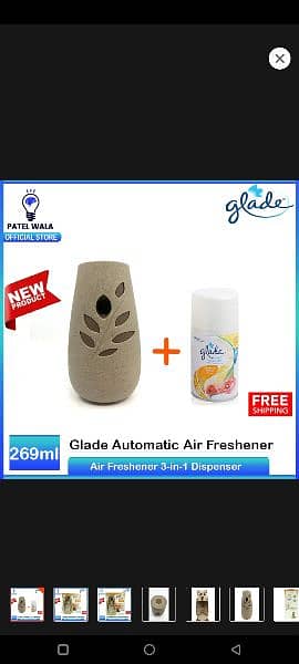 Glade Automatic Air Freshener 3-in-1 Dispenser Spray Cashmere Woods 4