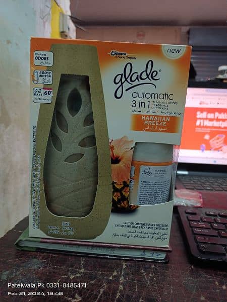 Glade Automatic Air Freshener 3-in-1 Dispenser Spray Cashmere Woods 8