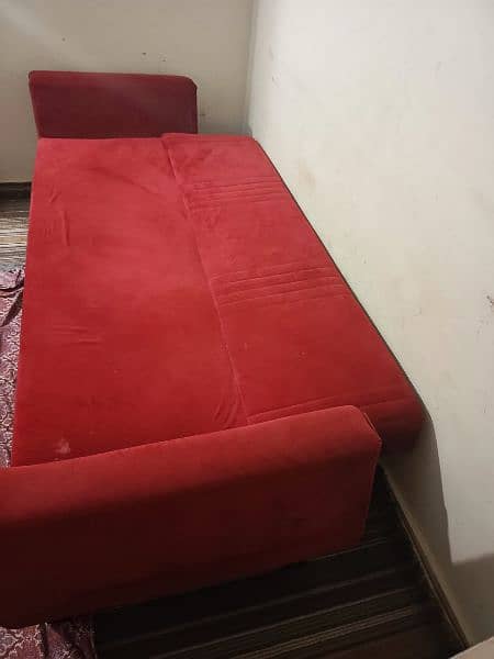 sofa cum bed fresh 2 in one used but in good or new condition 1