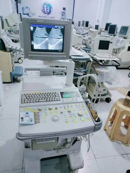 Ultrasound Machines Japani Logiq 500 and Aloka Alpha 10 2