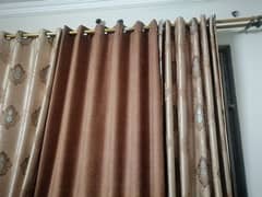 Brown curtains