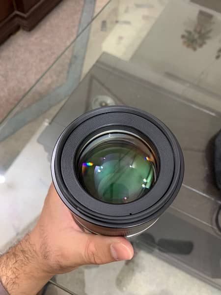 samyang 85 1.4  EF Lens for sony condition just box open 1  time used 3