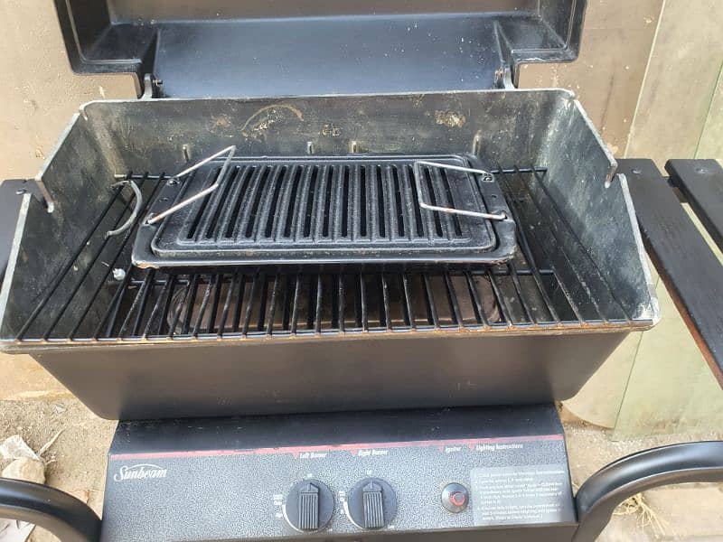 GAS BBQ GRILL SUNBEAM USA MADE UP FOR SALE 3