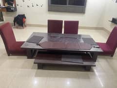 Pure wooden low Dining table