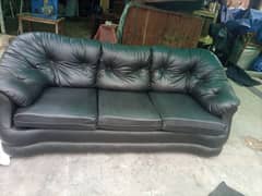 3 SEATER USED PURE GERMAN LEATHER SOFA