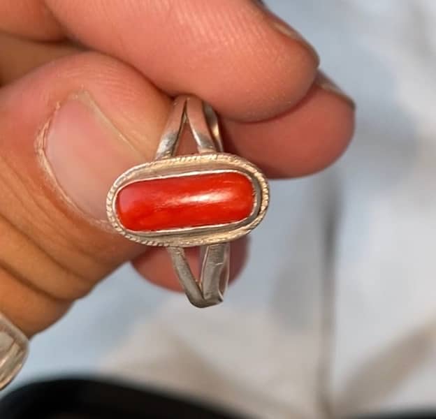 Different silver stone rings for sale 6
