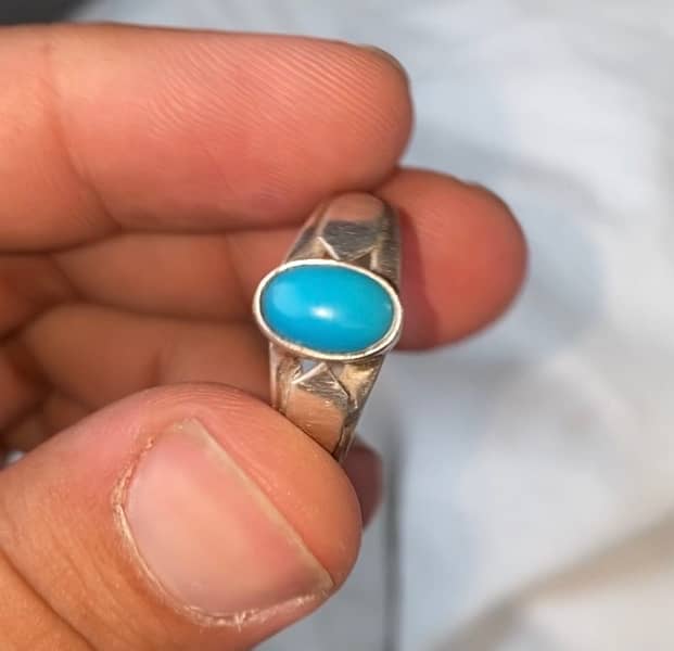 Different silver stone rings for sale 7