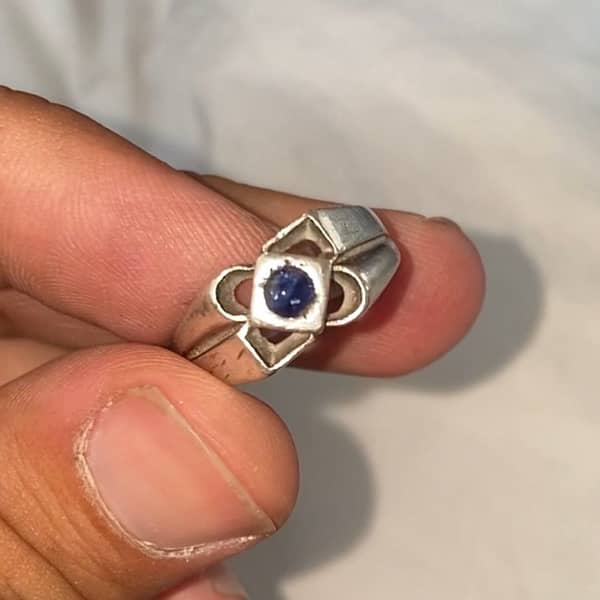 Different silver stone rings for sale 14