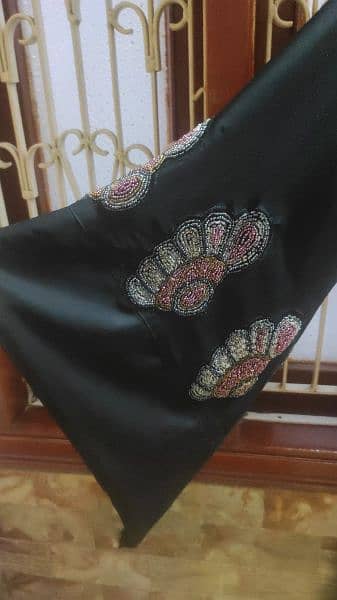 Dubai handwork abaya with handwork. on dupatta and sleeves 0