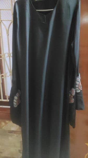 Dubai handwork abaya with handwork. on dupatta and sleeves 5