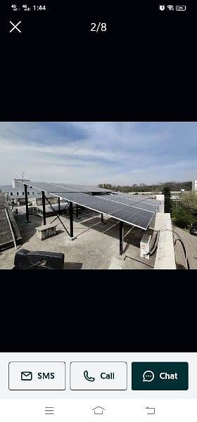 Elevated Solar panel Structure Customized Guarder Work 12Rs Watt 1