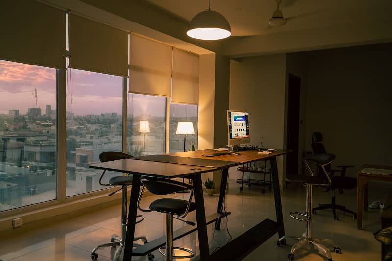Seeking A Prestigious Office Space For Rent? | Dha Ph 5 | Badar Com Aera | Main Khe Badar | 650 Sqft Office Floor | Lift | Glass Elevation | 3 Side Corner | High Sky & SeaView 14