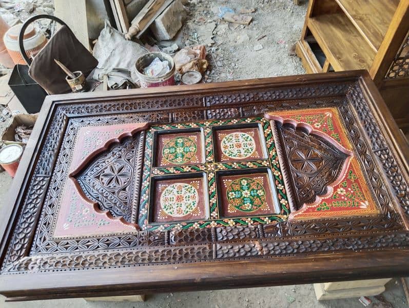 swati handmade work center tables totally wooden life time guaranteed 3