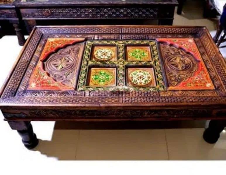 swati handmade work center tables totally wooden life time guaranteed 8