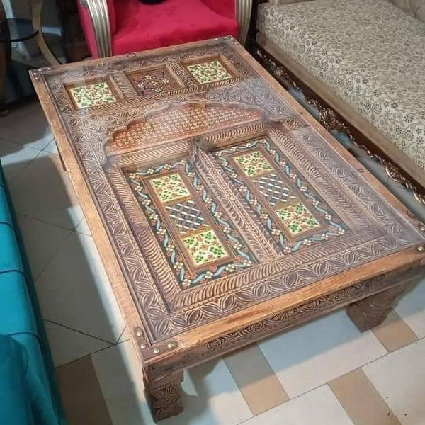 swati handmade work center tables totally wooden life time guaranteed 10