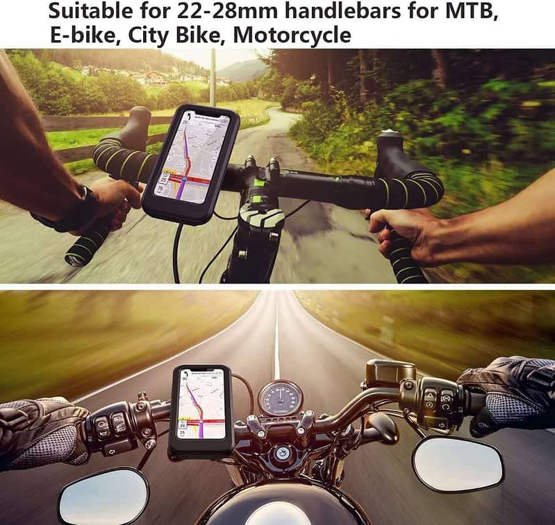 360 Degree Bicycle Motorcycle Phone Holder For Maps Navigation Mount 1