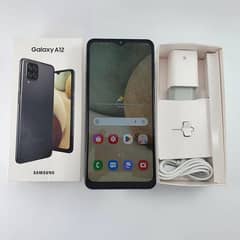 Samsung Galaxy A12 with box charger