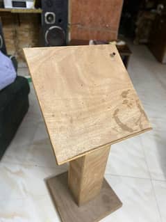 study table with lamp bracket