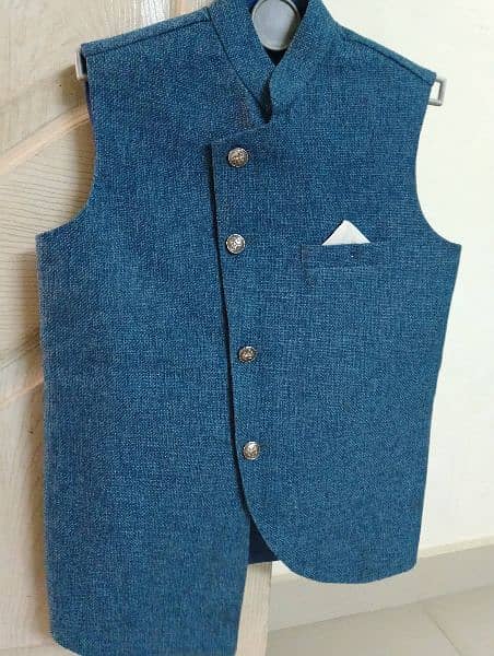 prince coat and waist coat both in blue color waist coat 1500 8