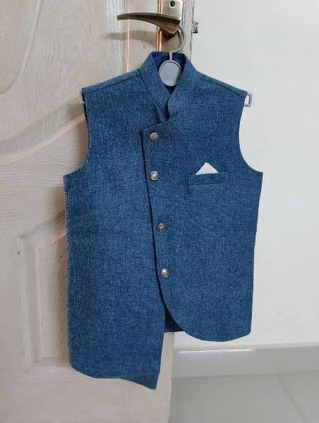 prince coat and waist coat both in blue color waist coat 1500 9