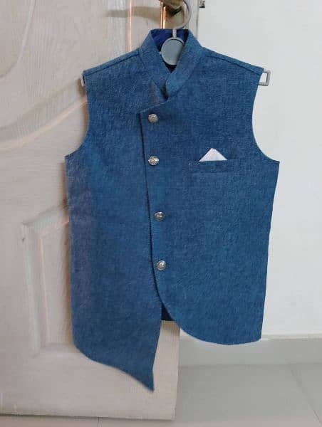 prince coat and waist coat both in blue color waist coat 1500 10