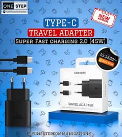 SAMSUNG
TRAVEL ADAPTER
(45W) USB Type-C to Type-C Cable