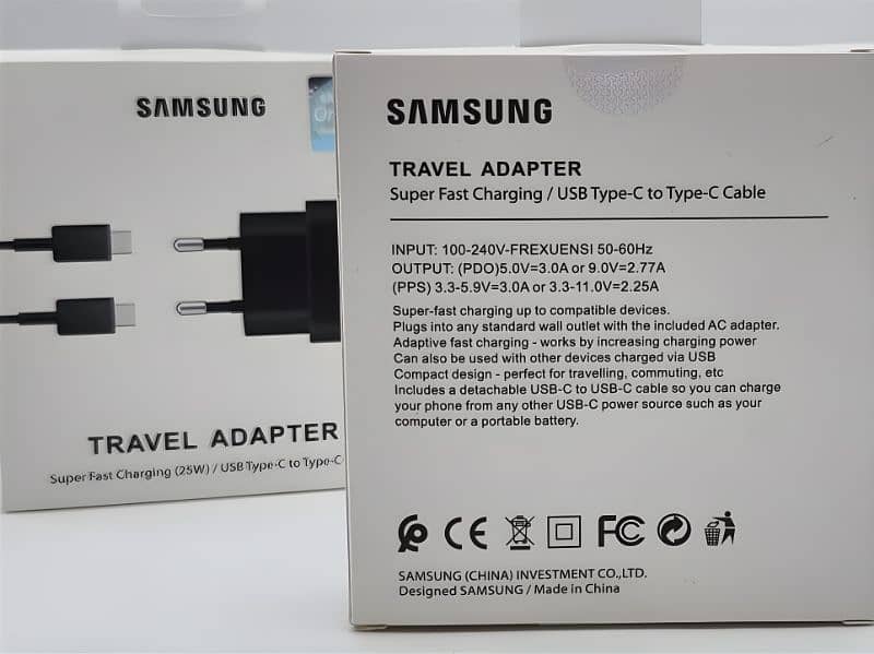 SAMSUNG
TRAVEL ADAPTER
(45W) USB Type-C to Type-C Cable 2