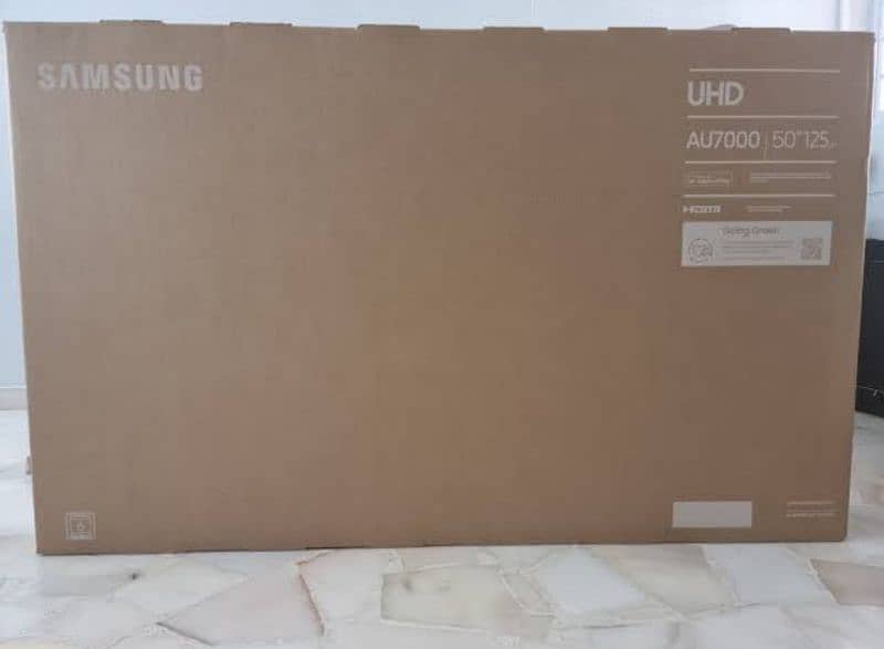 Samsung 55 Inch AU7000 BOXPAK  UHD Crystal Processor 4K Smart TV 0