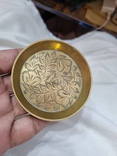 Hand made antique brass plate