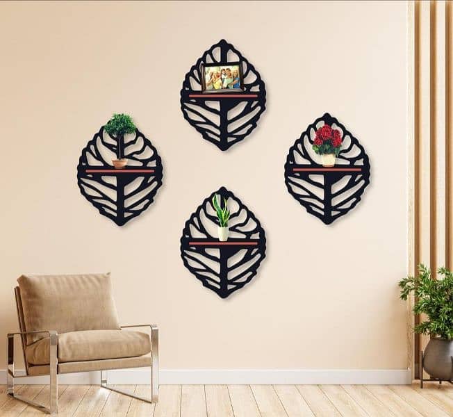 Leaf Wall Hanging Shelves/ Pack of 4 0